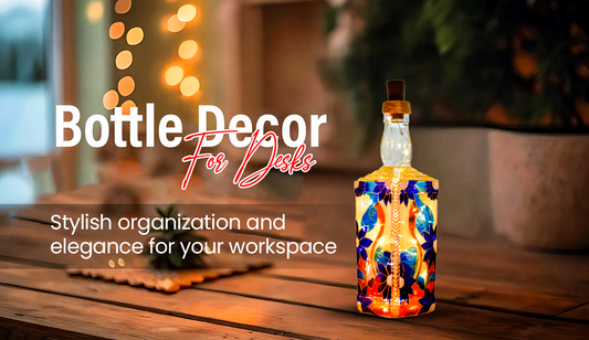 bottle decor for desk