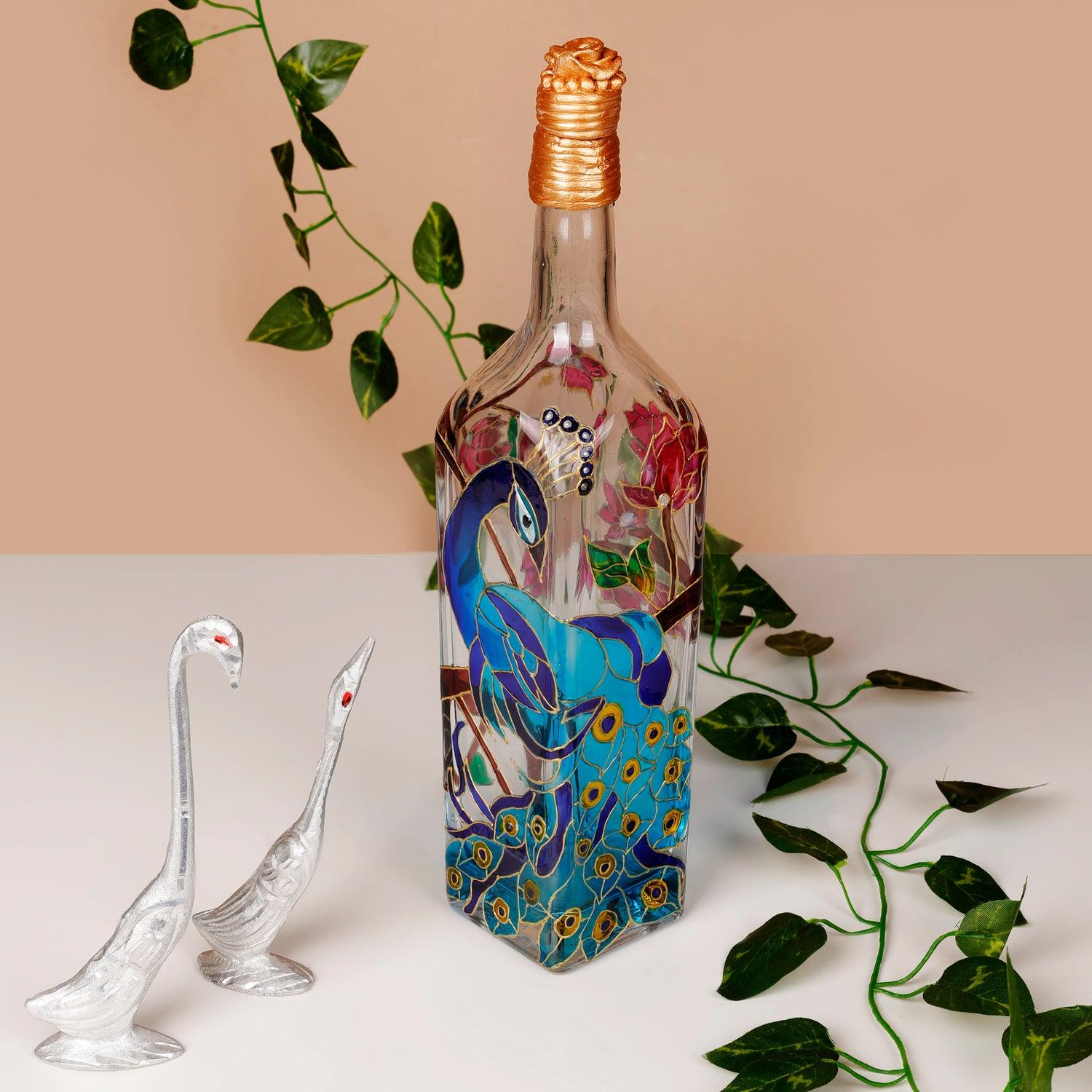 Decorative-peacock-stained-glass-bottle-lamp-glowing-with-light.jpg