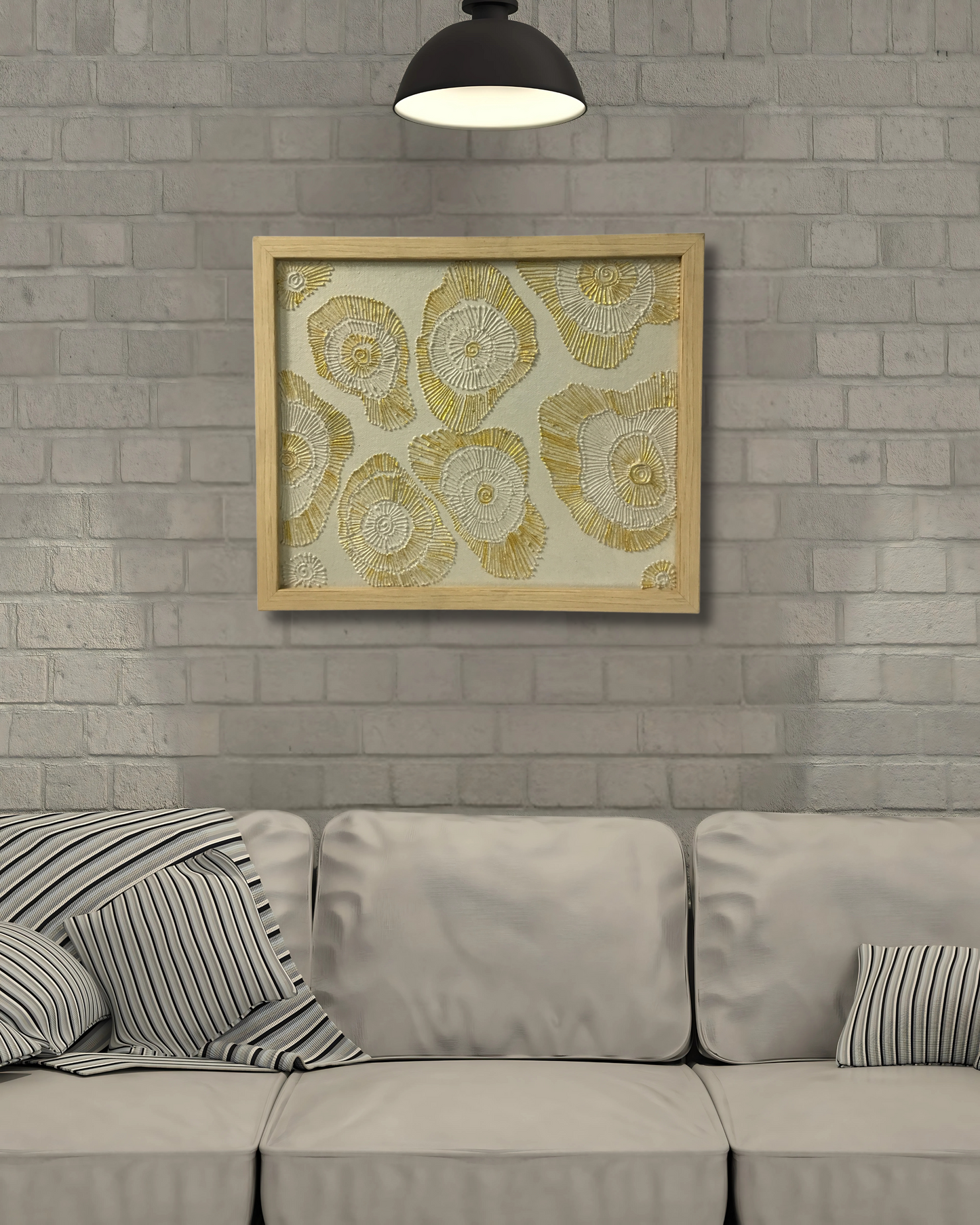 Overa Framed Textured Wall Art