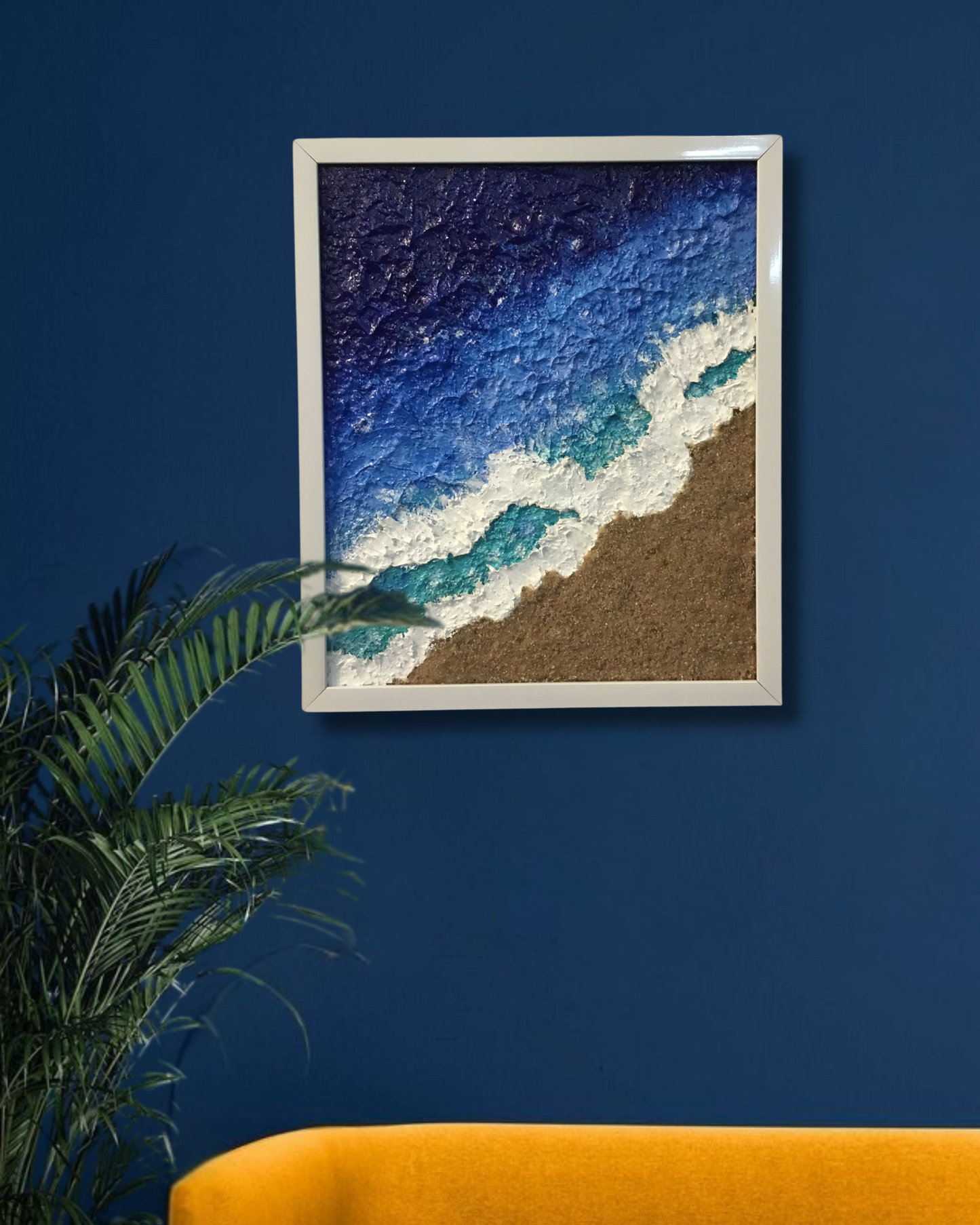 Coastal Bliss Texture Framed Wall Art