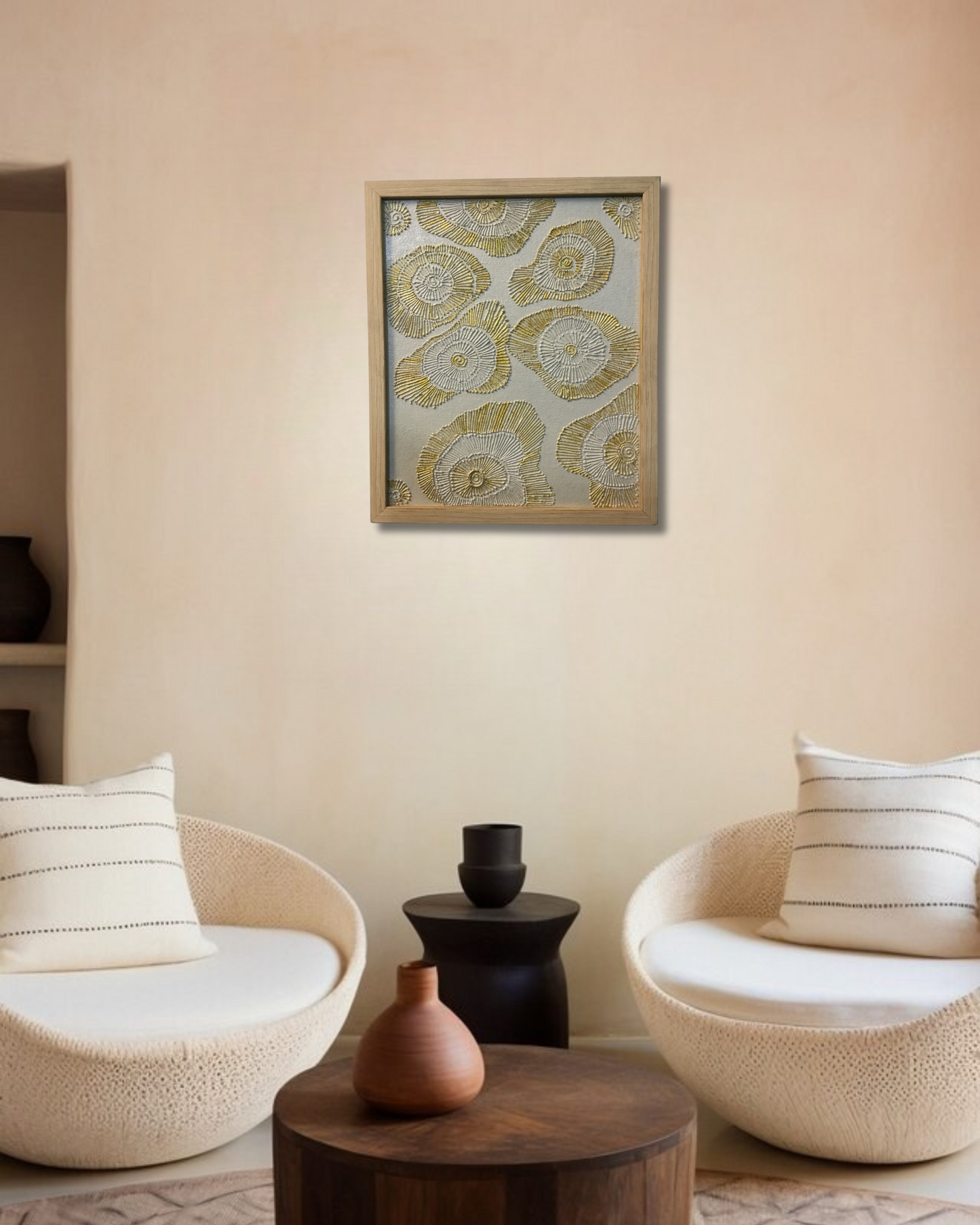 Overa Framed Textured Wall Art