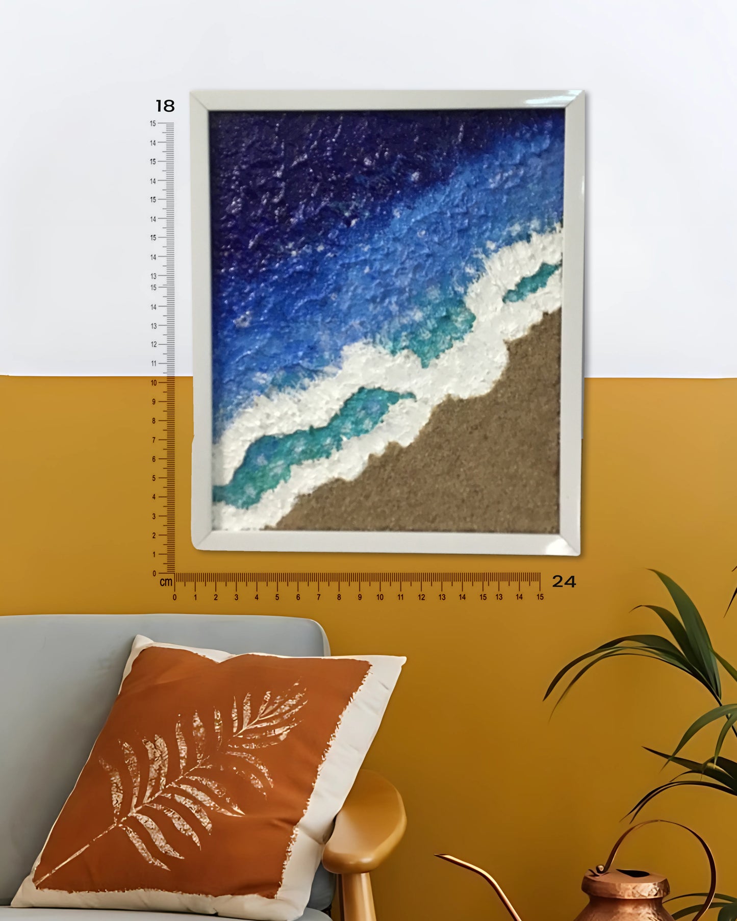 Coastal Bliss Texture Framed Wall Art