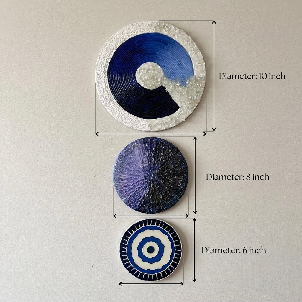 Neel chakra Textured Wall Art