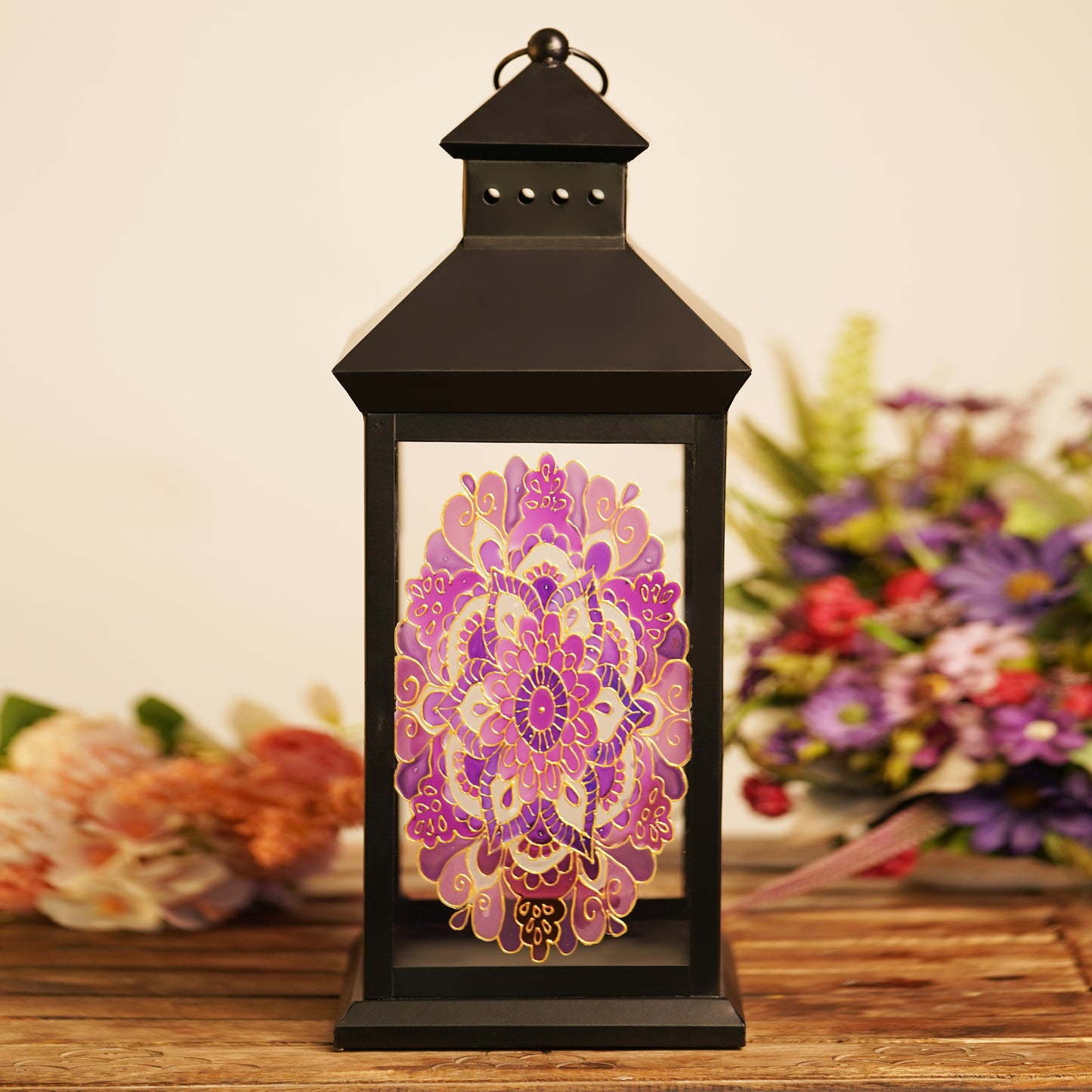 Side-view-of-handcrafted-Magnificent-Mandala-Lantern-with-geometric-Mandala-design.jpg