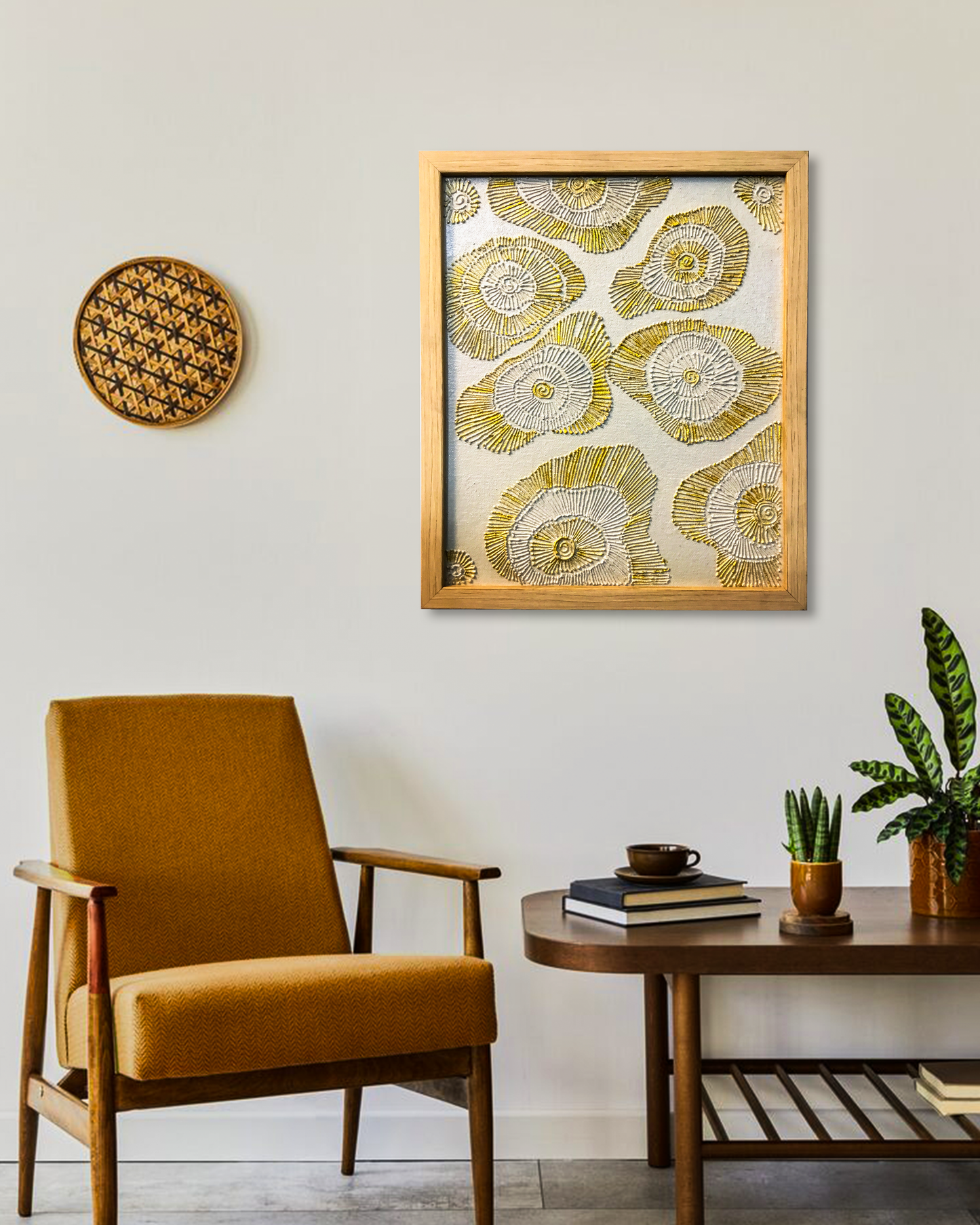 Overa Framed Textured Wall Art