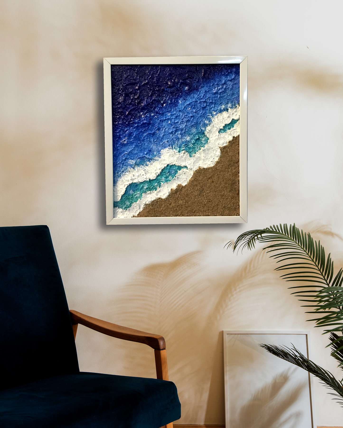 Coastal Bliss Texture Framed Wall Art