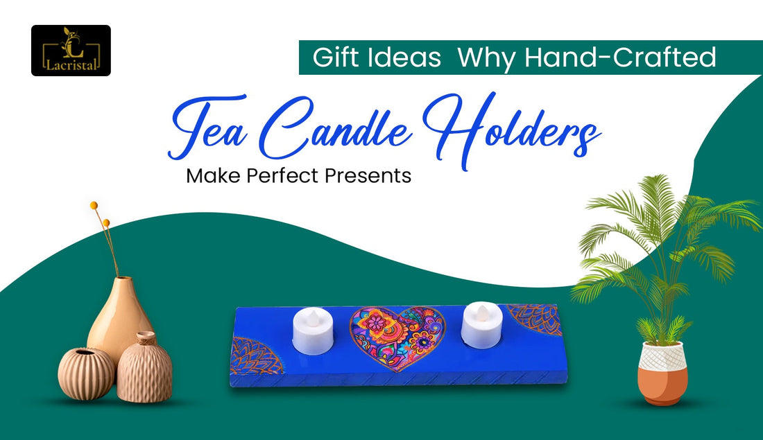 Handcrafted tea candle holders as unique gift ideas, perfect for adding warmth and charm to any space.