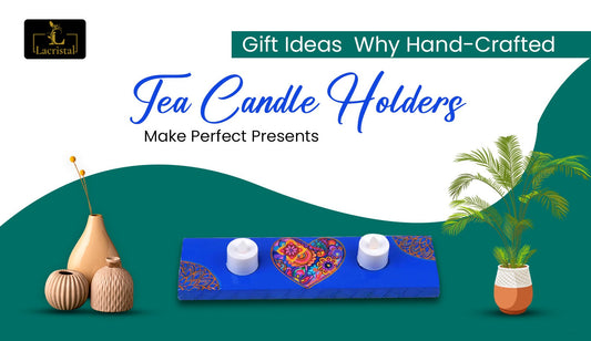 Handcrafted tea candle holders as unique gift ideas, perfect for adding warmth and charm to any space.