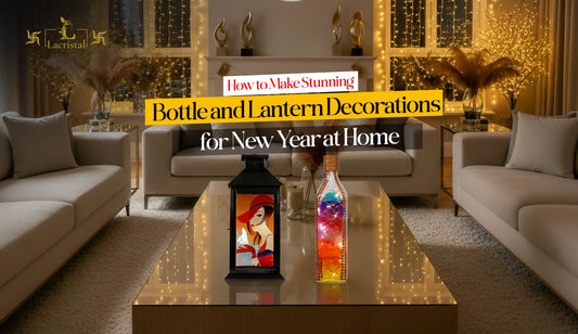 Bottle and Lantern Decorations for New Year at Home