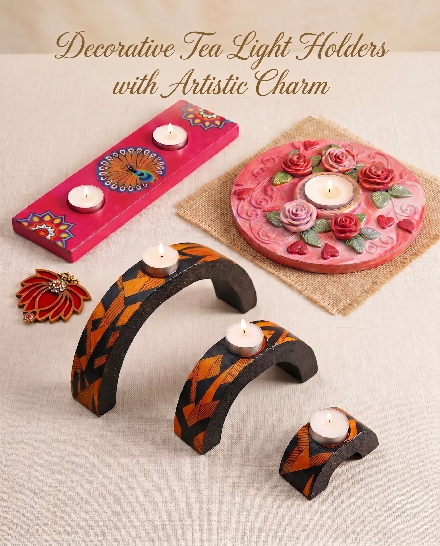 Shop Unique Decorative Tea Light Holders for Home Decor – Lacristal