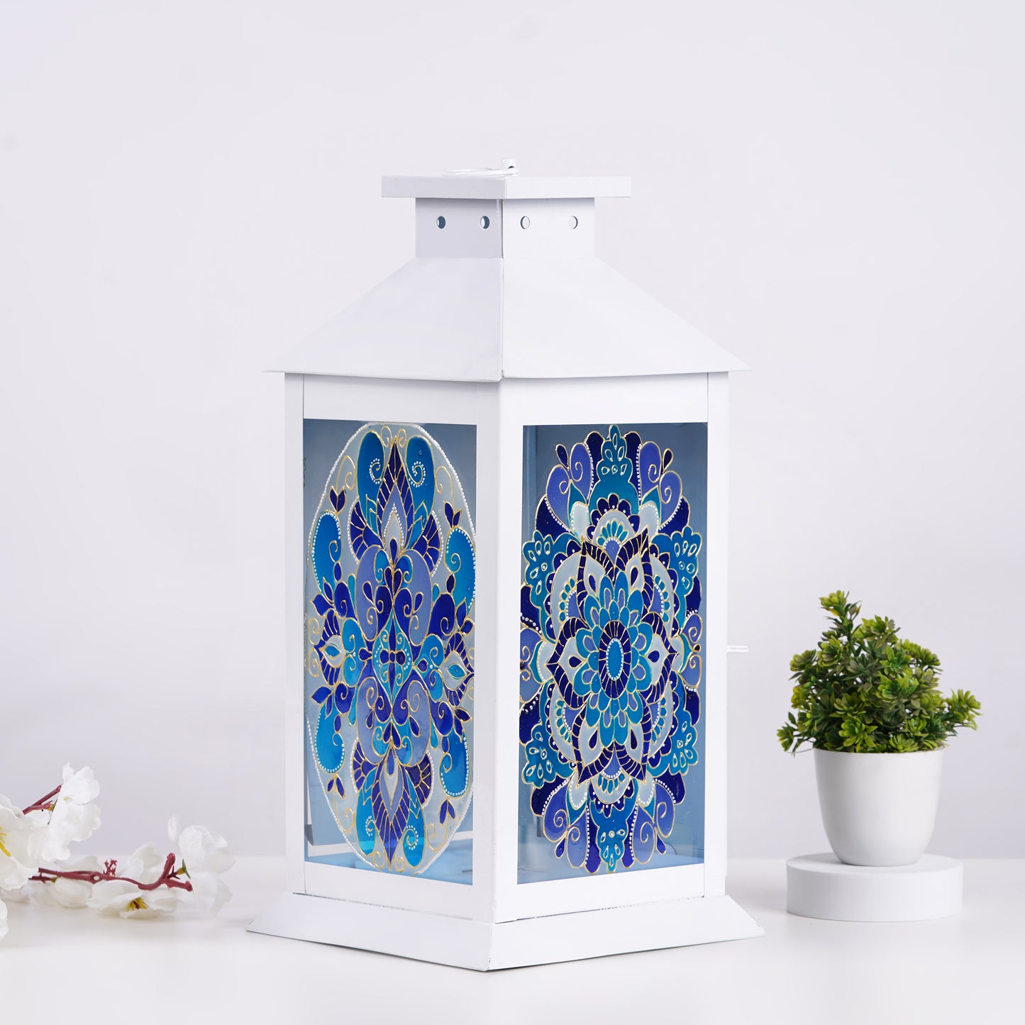 Azure Mandala Lantern