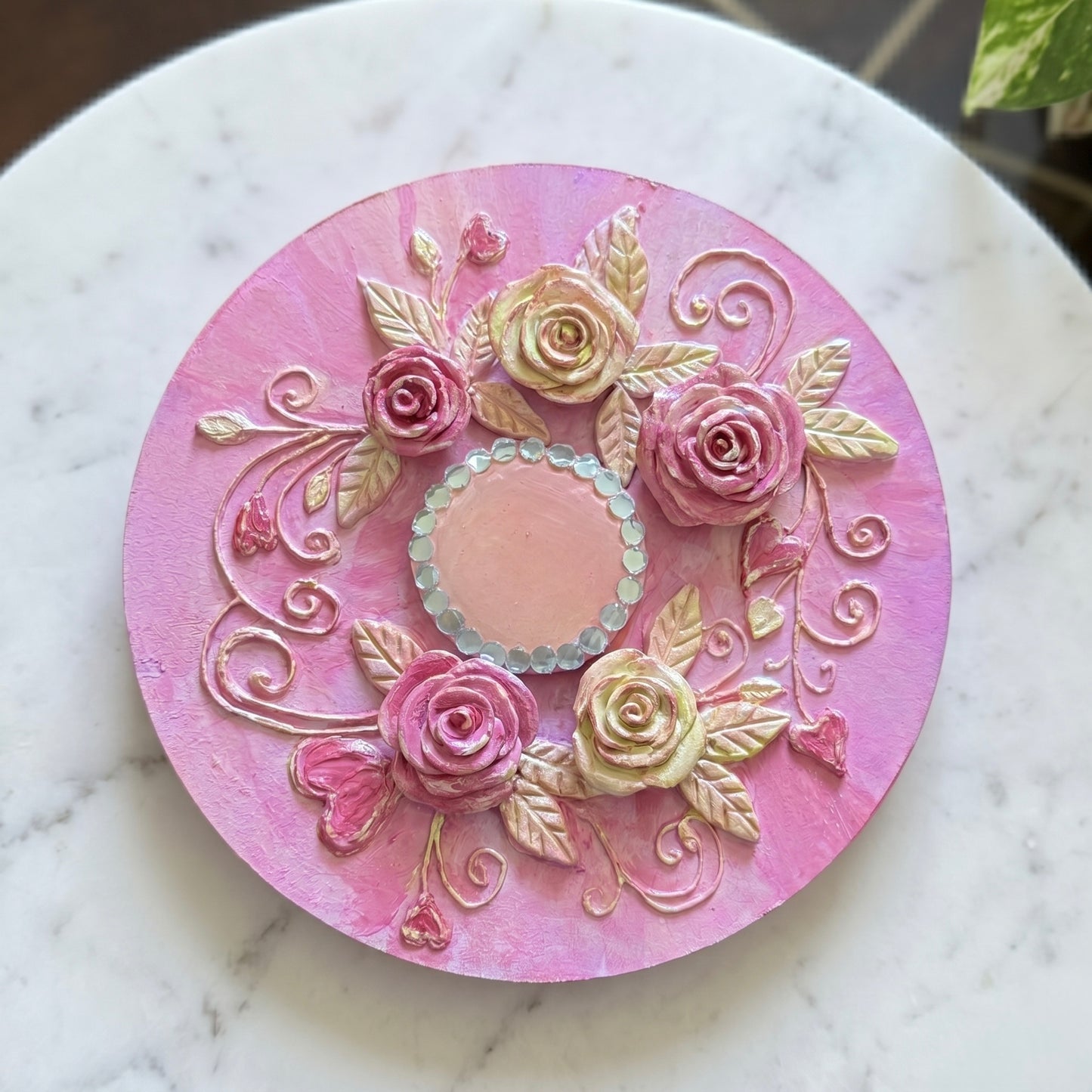 Roselle Blush Tea Light Holder