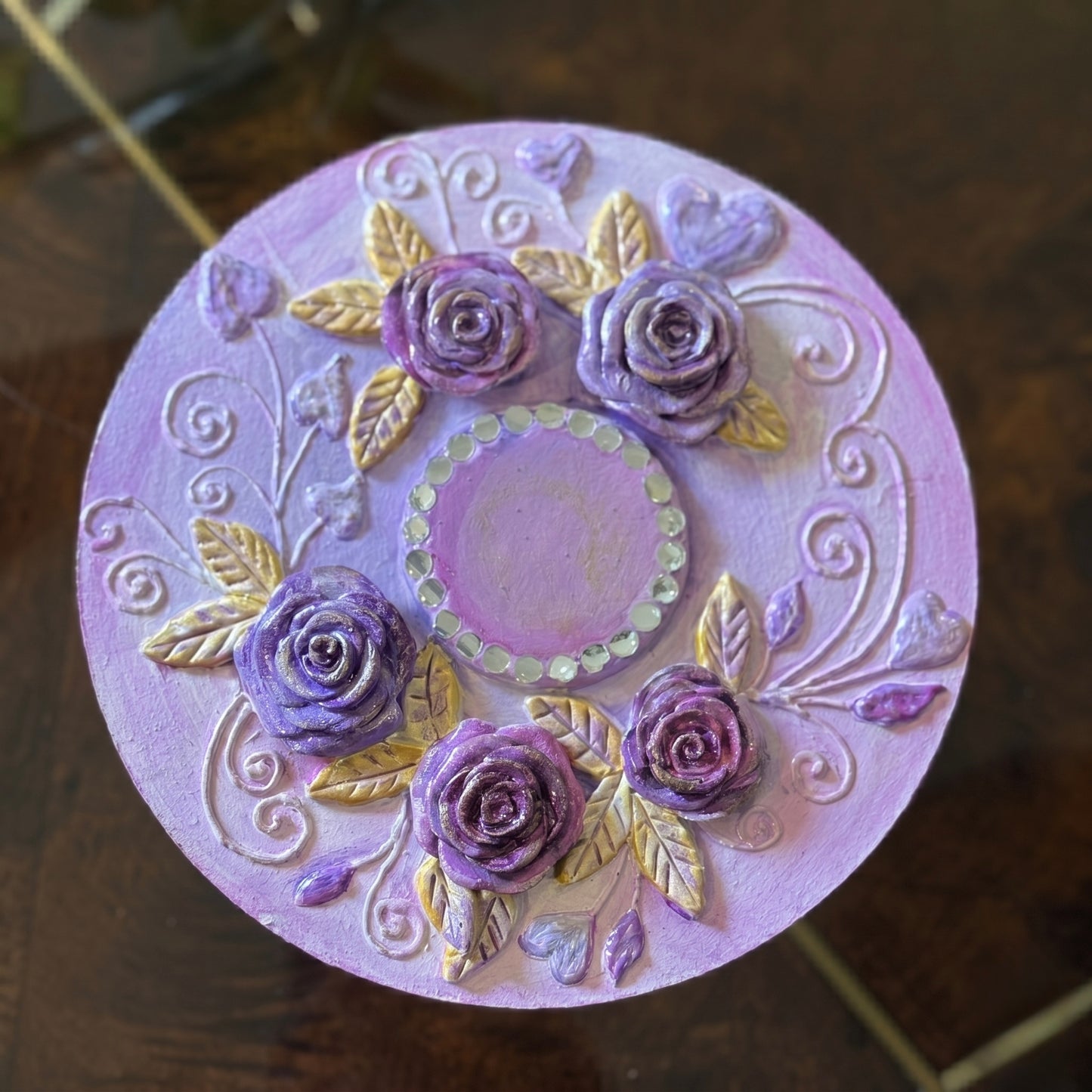 Roselle Violet Tea Light Holder