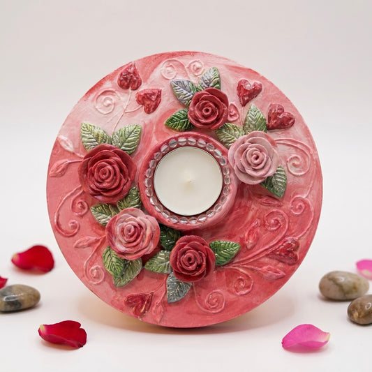 Roselle Bloom TeaLight Holder