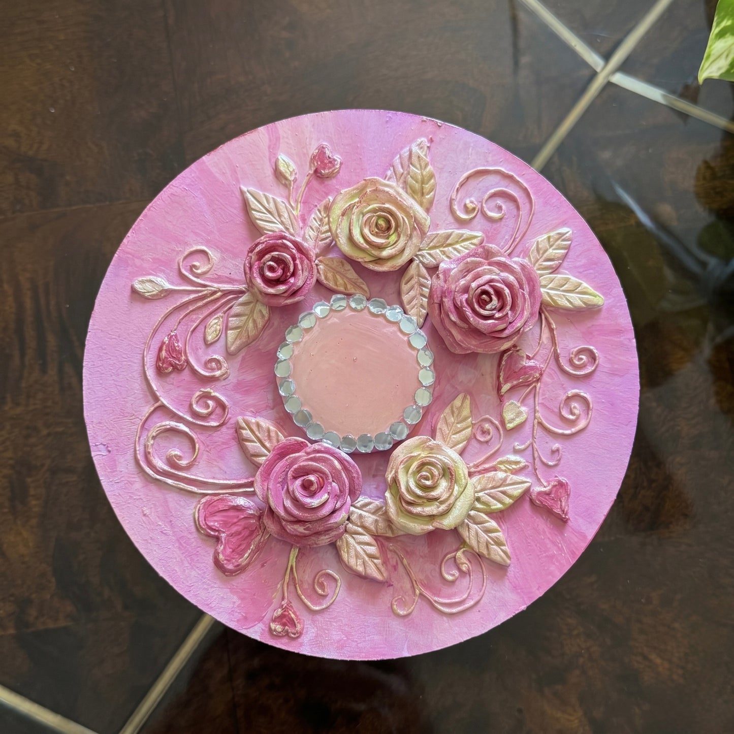 Roselle Blush Tea Light Holder
