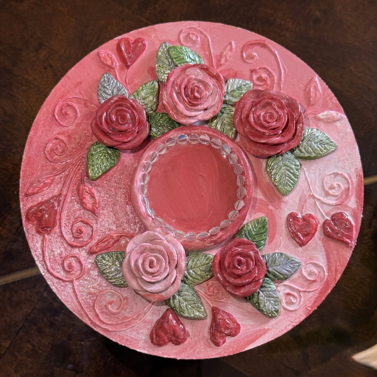 Roselle Bloom TeaLight Holder