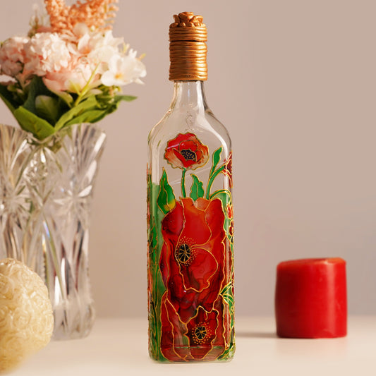 Hand-painted-stained-glass-bottle-lamp-featuring-intricate-floral-bouquet-design.jpg